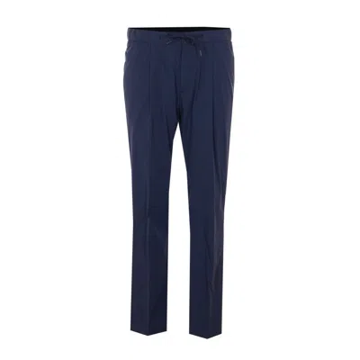 Herno Men Drawstring Pants In Blue