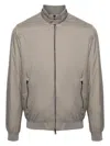 Herno Men Ecoage Band-collar Bomber Jacket In Nude & Neutrals
