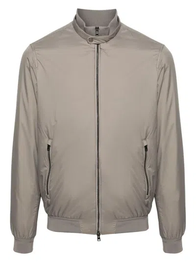 HERNO MEN'S ECOAGE BAND-COLLAR BOMBER JACKET