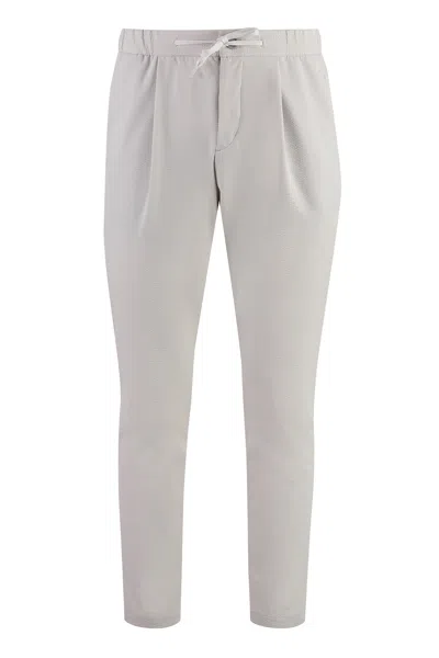 Herno Men's Grey Technical Fabric Pants For Ss24