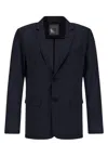 Herno Navy Blue Single Breasted Jacket