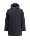 Herno Hooded Down Jacket In Blue