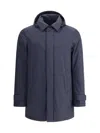 Herno Waterproof Padded Hooded Shell Jacket In Brown