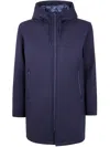 Herno Technical Fabric Parka In Blue