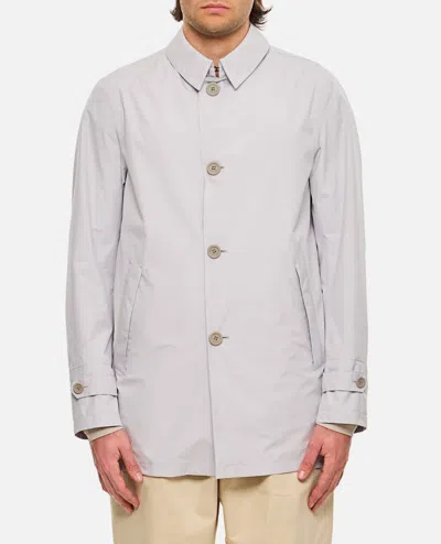 Herno Laminar Waterproof Coat In Blue