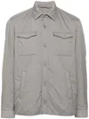 Herno Grey Shirt With Functional Pockets In Grey