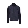 Herno Men Nylon And Wool Bomber Jacket In Multi