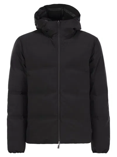 Herno Men Laminar Duvet Jacket In Black