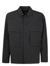 Herno Collared Design Jacket With Front Flap Pockets