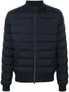 Herno Short Down Jacket Baseball Collar In Multi