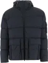 Herno Hooded Padded Jacket In Blue