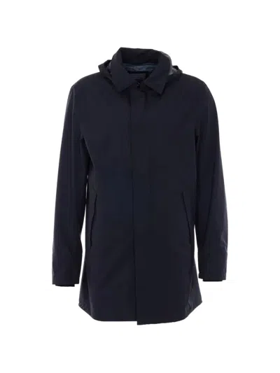 HERNO HERNO MEN'S LIGHTWEIGHT WATERPROOF RAIN JACKET