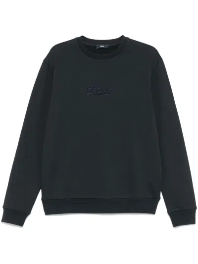 Herno Men Logo Cotton Sweatshirt In Multicolor