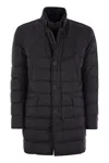 Herno Feather Coat With Legend Line  Pi007ule19288 9460 In Black