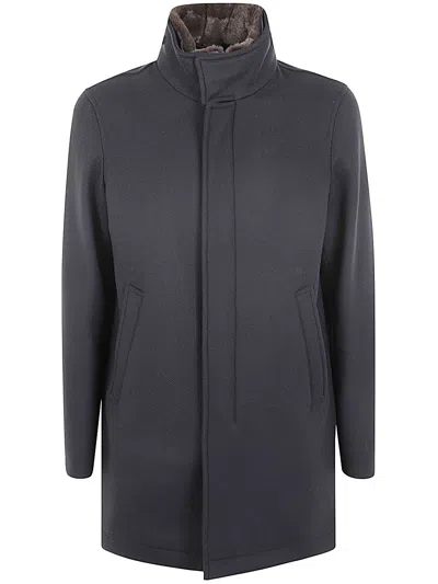 Herno Men Man Coat In Blue