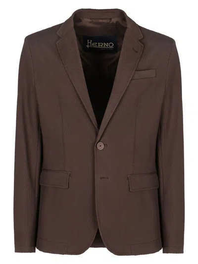 Herno Men's Man Light Jacket In Brown