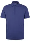 Herno Polo Shirts With Collared Short Sleeves In Blue