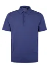 Herno Polo Shirts With Collared Short Sleeves In Blue