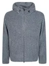 Herno Gray Polyester Full-length Jacket In Gray