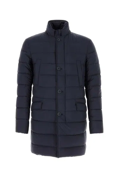 HERNO HERNO MEN NAVY BLUE NYLON PADDED JACKET