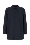 Herno Single-breasted Jacket With Two Front Pockets In Blue