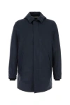Herno Navy Blue Polyester Jacket In Blue