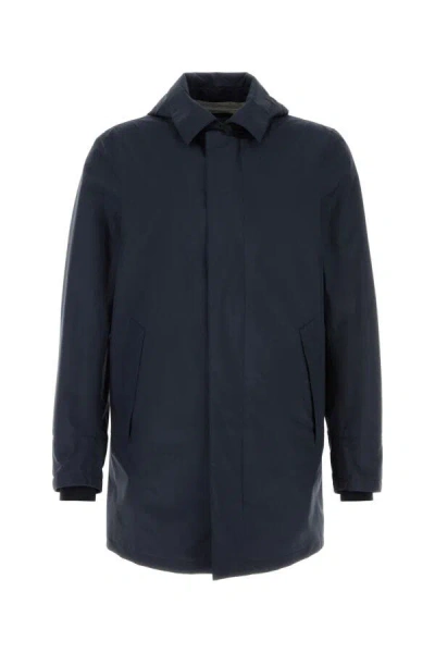 Herno Navy Blue Polyester Jacket