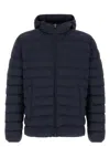 Herno Resort Jacket In Light Stretch Nylon In Blue