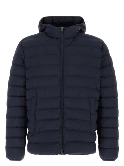 HERNO MEN'S NAVY STRETCH NYLON JACKET