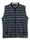 Herno Reversible Quilted Sleeveless Jacket With High Collar In Multi