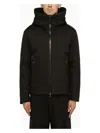 Herno Nylon Jacket With Hood And Side Pockets In Brown