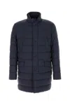 Herno Quilted Down Jacket With Detachable Insert In Blue