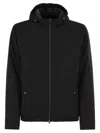 Herno Men Nylon Travel Jacket In Black
