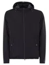 Herno Men Nylon Travel Jacket In Blue