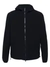 Herno Debossed-logo Water-repellent Jacket In Blue