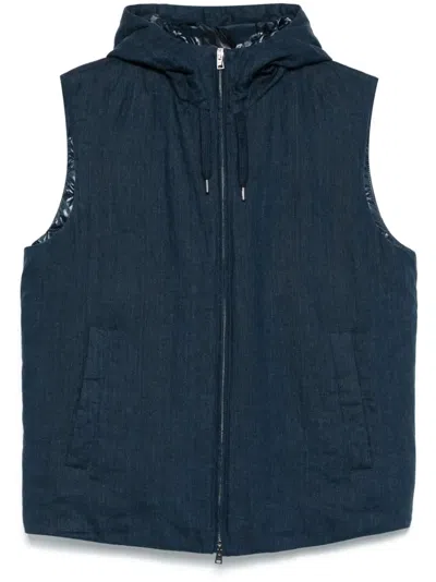 Herno Men Padded Vest In Multicolor