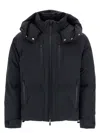 Herno Short Down Jacket In New Impact. In Black