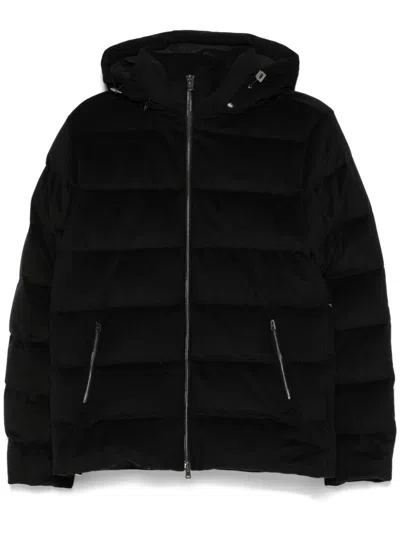 Herno Men Piumino In Velluto A Coste In Black