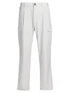 Herno Men's Pleated Cargo Pants In White