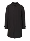 Herno Men Prometeo Padded Nylon Trench Coat In Black