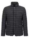 Herno Quilted Down Jacket Casual Jackets And Parka Blue In Black