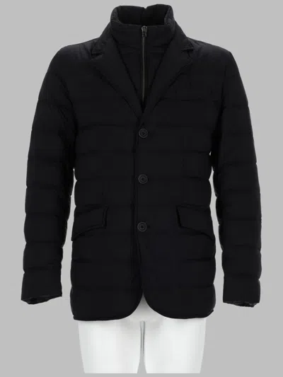Herno Men's Quilted Puffer Blazer Jacket In Black