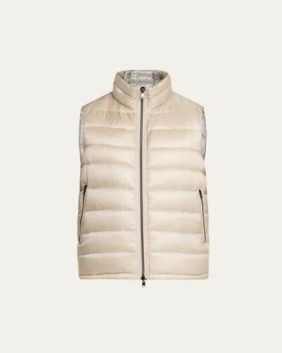 Herno Men's Reversible Down Nylon Vest In 1994