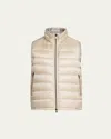 Herno Men's Reversible Down Nylon Vest In Neutral