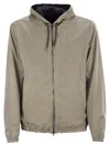 Herno Men's Reversible Hooded Jacket In Cream