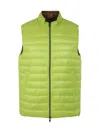 Herno Men's Nylon Ultralight Reversible Gilet In Yellow & Orange