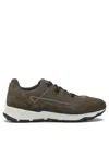 Herno Men Nylon Trainers With Rubberised Details In Brown
