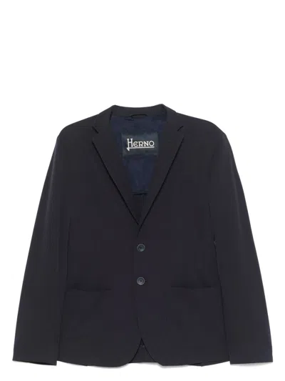 HERNO MEN'S SINGLE-BREASTED JACKET