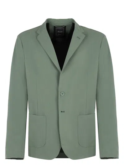 HERNO MEN'S SINGLE-BREASTED TWO-BUTTON JACKET