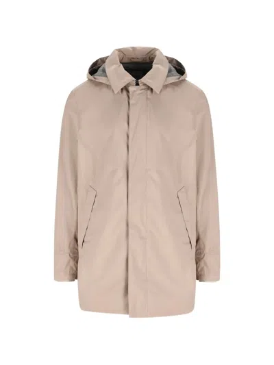 Herno Men Raincoat In 2 Layers Windstopper In Pink